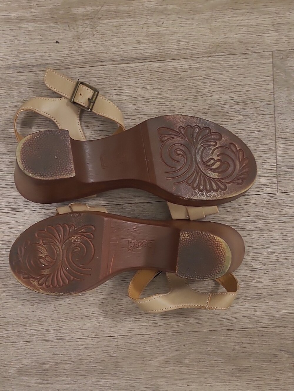 Beige Braided Strap Women's Sandals - Picture 4 of 7